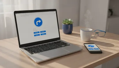 Laptop și telefon pe un birou luminos, ambele afișând chestionare auto online